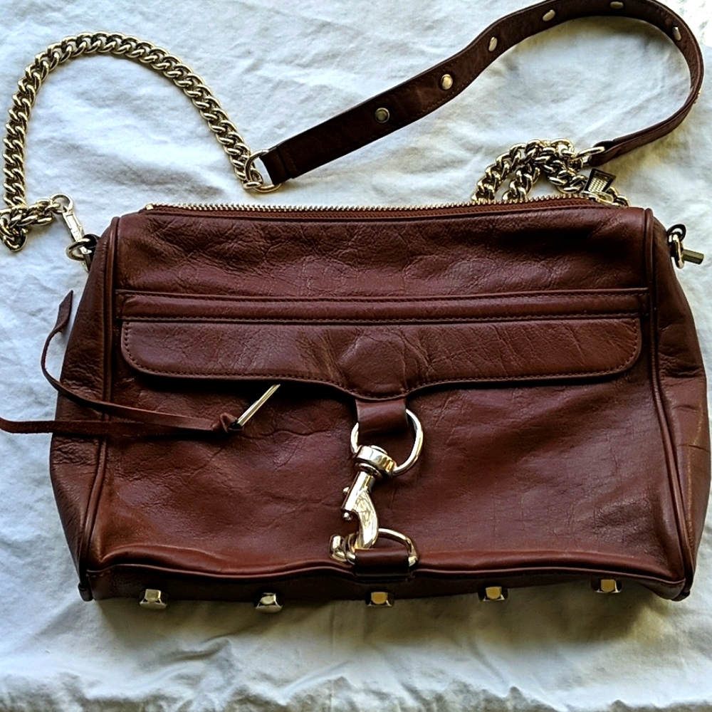 Rebecca Minkoff brown leather M.A.C. bag